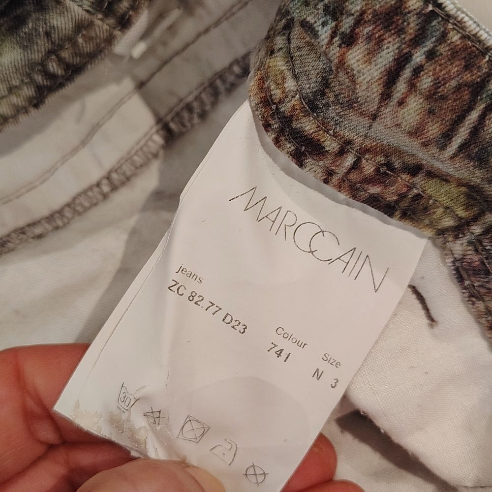 Marc Cain Multicolor Snake Print Skinny Jeans Pants Sz 8 - Picture 9 of 16